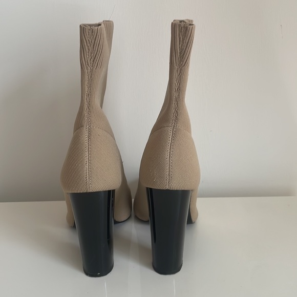 ASOS Tan Knit Sock Booties - Picture 3 of 5